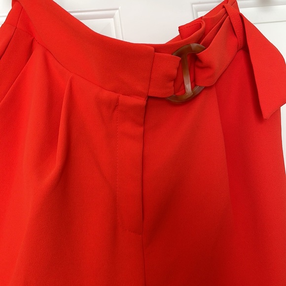 Orange/red high wasted trouser pant - Picture 4 of 8